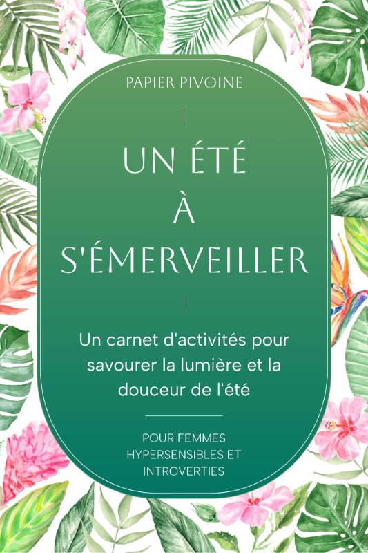 Couverture : Un été à s'émerveiller