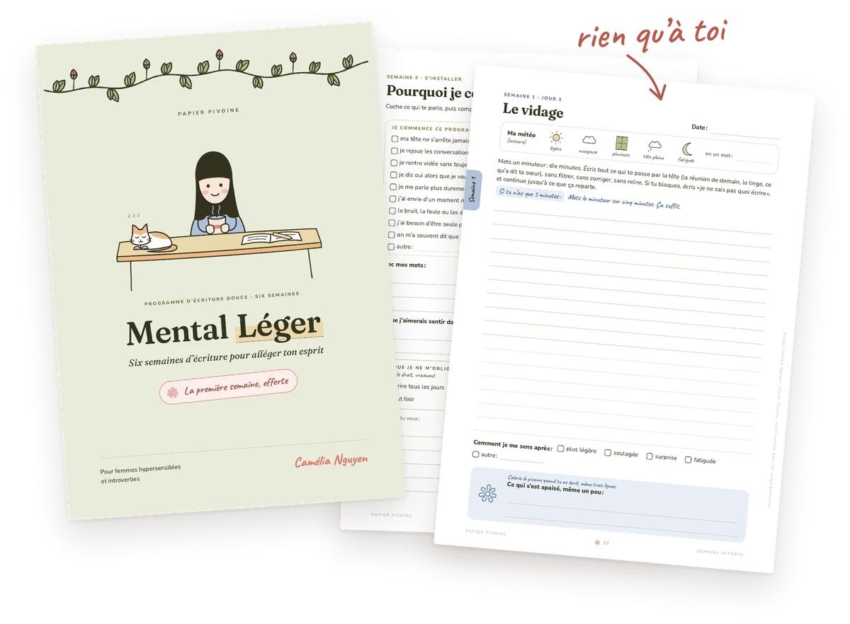 La première semaine de Mental Léger, offerte : la couverture et deux pages